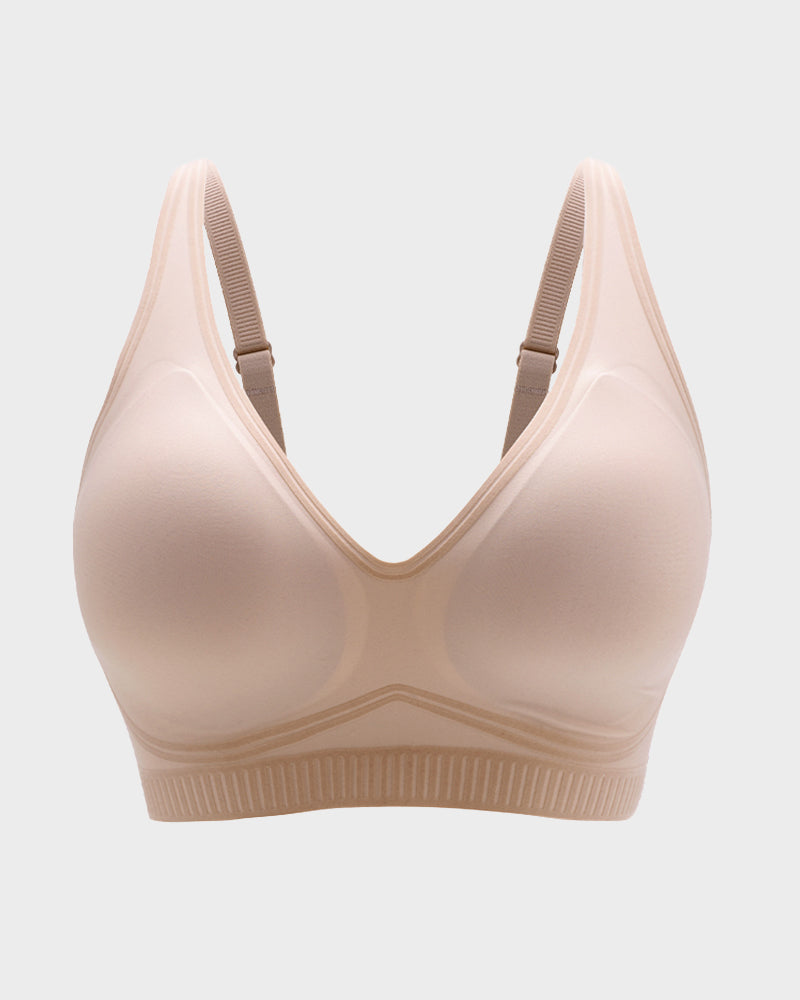 Bralette ohne Bügel aus Samt mit V-Ausschnitt