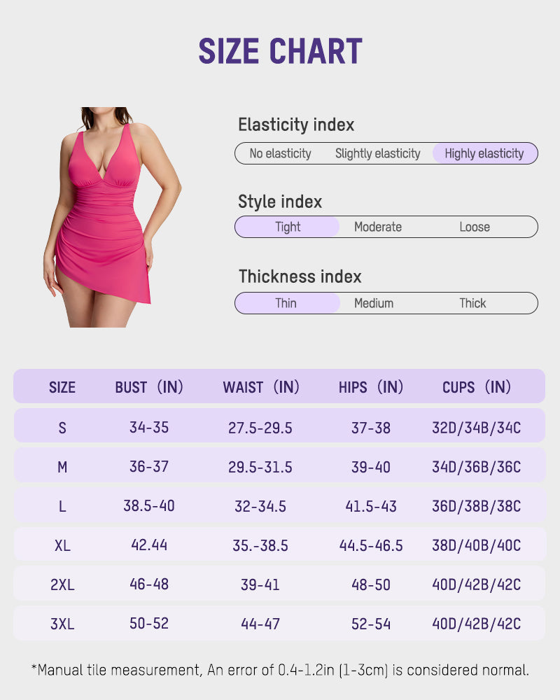 SculptSkin™ FlowFlair – Badekleid mit seitlicher Schnürung