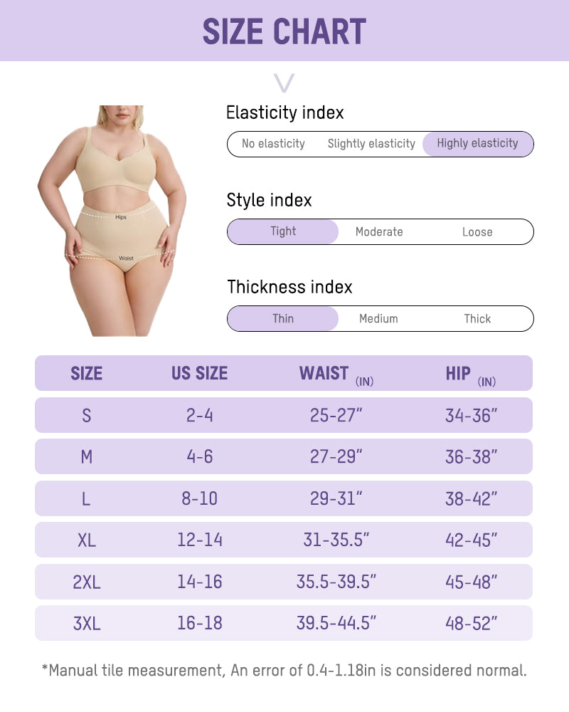 Nahtlose High-Waist Shapewear-Slips (3er-Pack)
