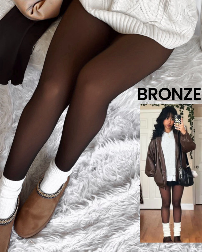 Collants Transparents Doublés Polaire