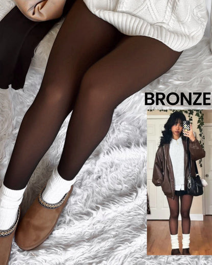 Collants Transparents Doublés Polaire