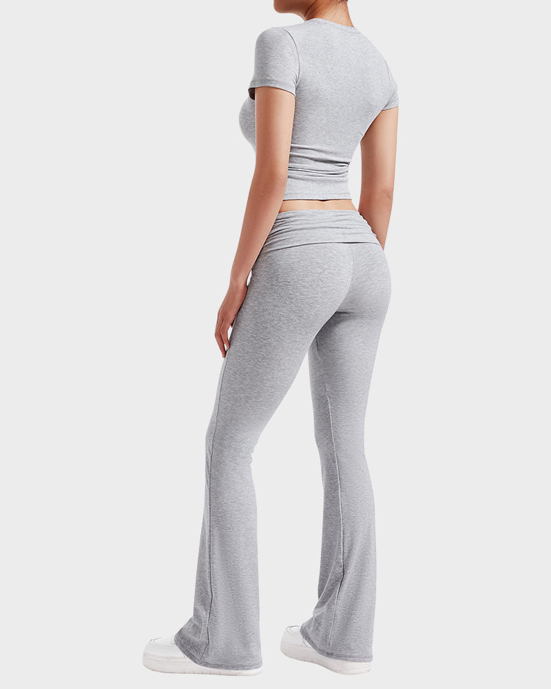 Ensemble Détente 2 Pièces : Haut & Pantalon Évasé