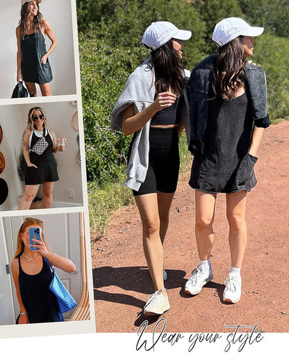 Ärmelloses Minikleid mit integrierten Shorts