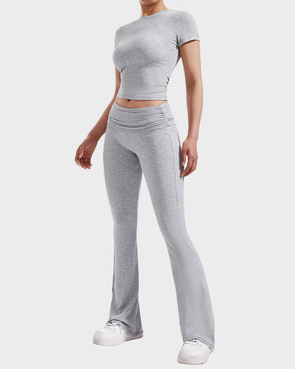 Ensemble Détente 2 Pièces : Haut & Pantalon Évasé