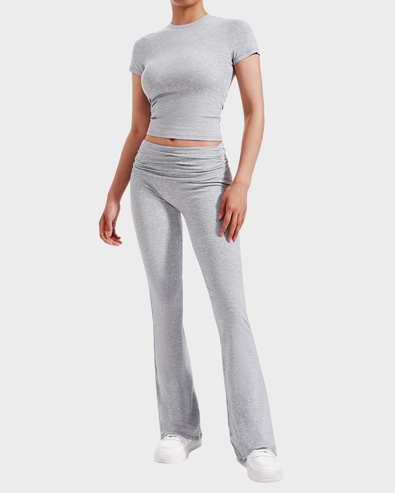 Ensemble Détente 2 Pièces : Haut & Pantalon Évasé