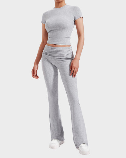 Ensemble Détente 2 Pièces : Haut & Pantalon Évasé