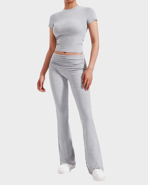 Ensemble Détente 2 Pièces : Haut & Pantalon Évasé