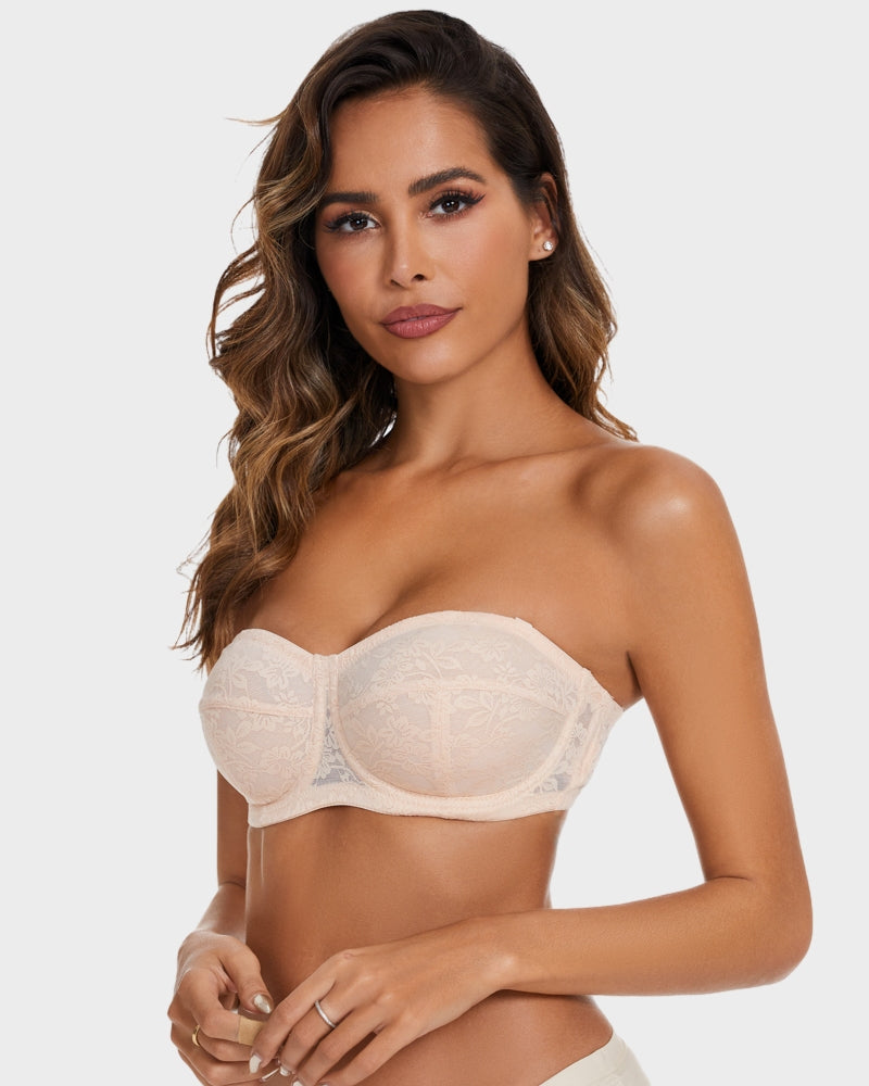 Plus-Size Ultra-Thin Strapless Bra