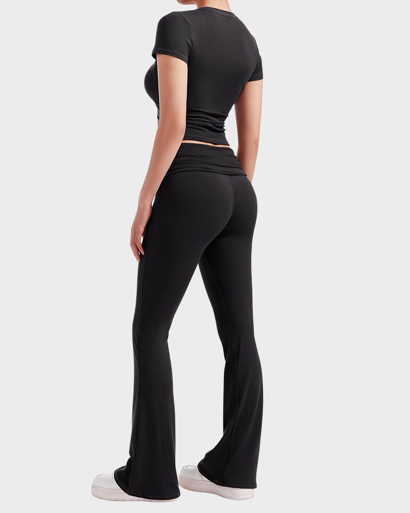 Ensemble Détente 2 Pièces : Haut & Pantalon Évasé