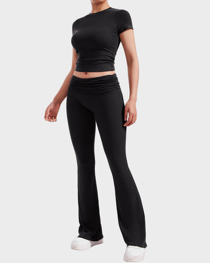 Ensemble Détente 2 Pièces : Haut & Pantalon Évasé