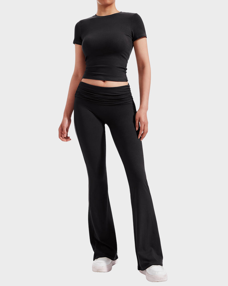 Ensemble Détente 2 Pièces : Haut & Pantalon Évasé