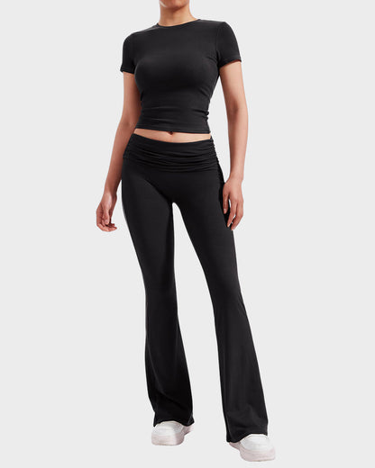 Ensemble Détente 2 Pièces : Haut & Pantalon Évasé