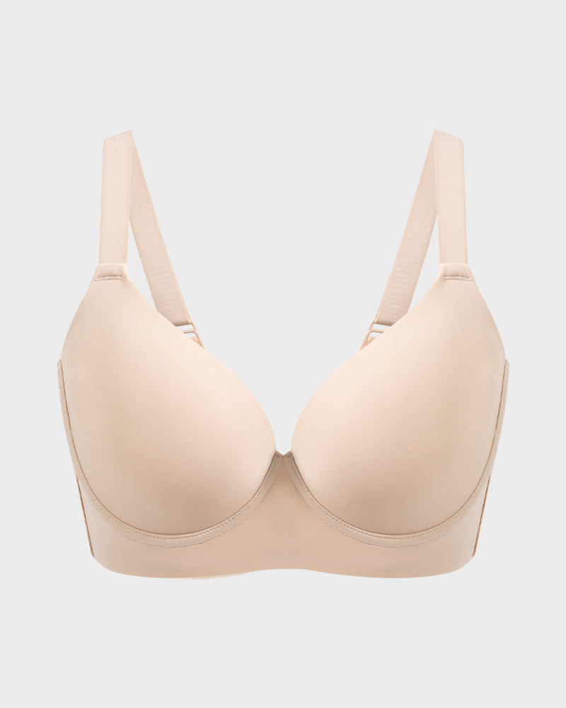 Back-Smoothing Plunge Push-Up Bra