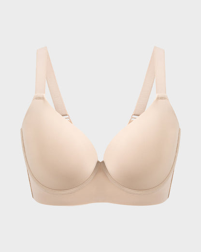 Back-Smoothing Plunge Push-Up Bra