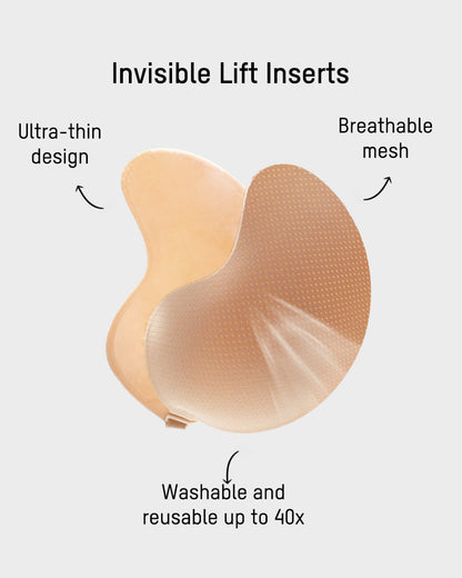 Soutien-Gorge Invisible Adhésif Respirant Forme Mangue (2 Paires)