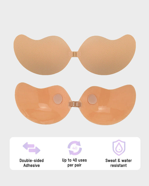 Soutien-Gorge Invisible Adhésif Respirant Forme Mangue (2 Paires)