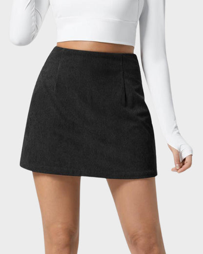 2-in-1 Cordrock mit hoher Taille