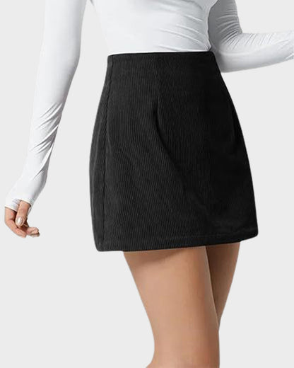 2-in-1 Cordrock mit hoher Taille