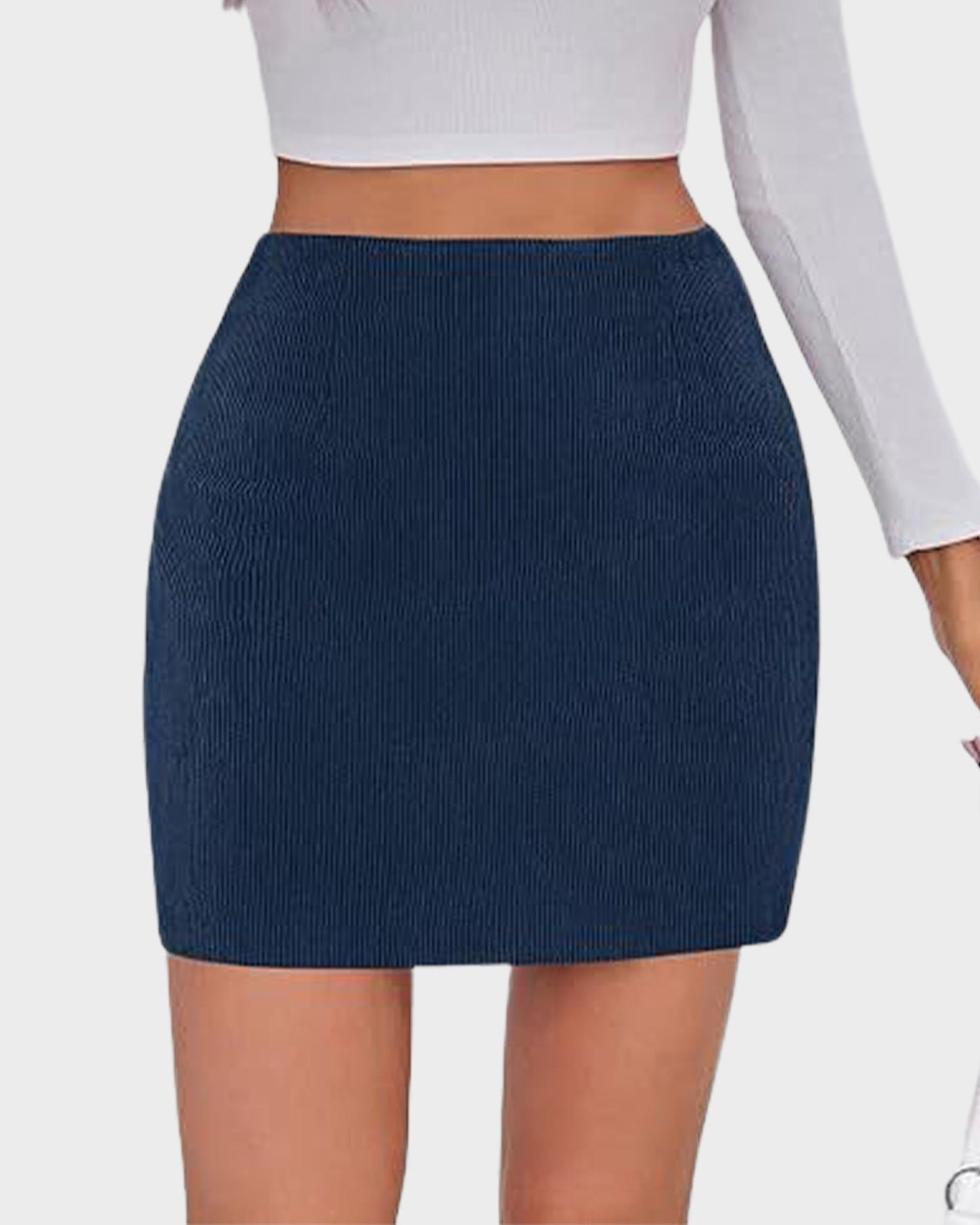 2-in-1 Cordrock mit hoher Taille
