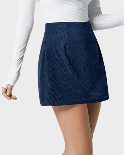 2-in-1 Cordrock mit hoher Taille