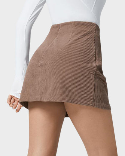2-in-1 Cordrock mit hoher Taille