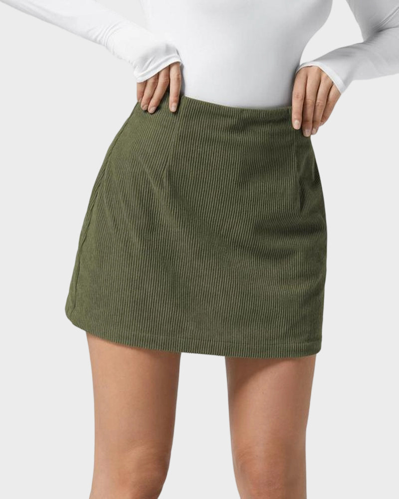 2-in-1 Cordrock mit hoher Taille