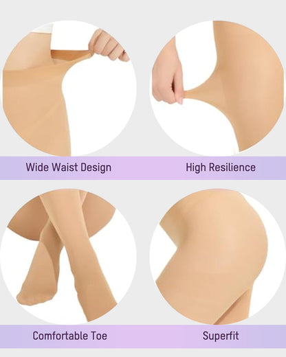 Blickdichte Stretch-Samtstrumpfhose 200D