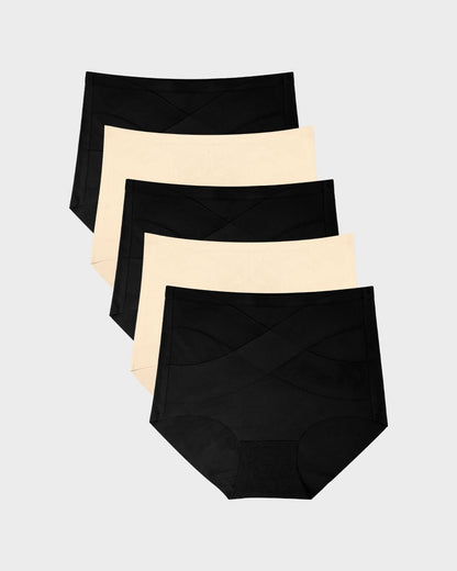 Seamless High-Waisted Shaping Panties (Pack of 5)