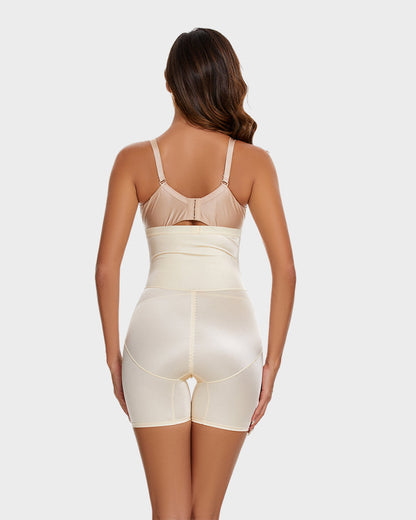 High-Waisted Cross-Compression Mid-Thigh Shaping Shorts — 2-Pack