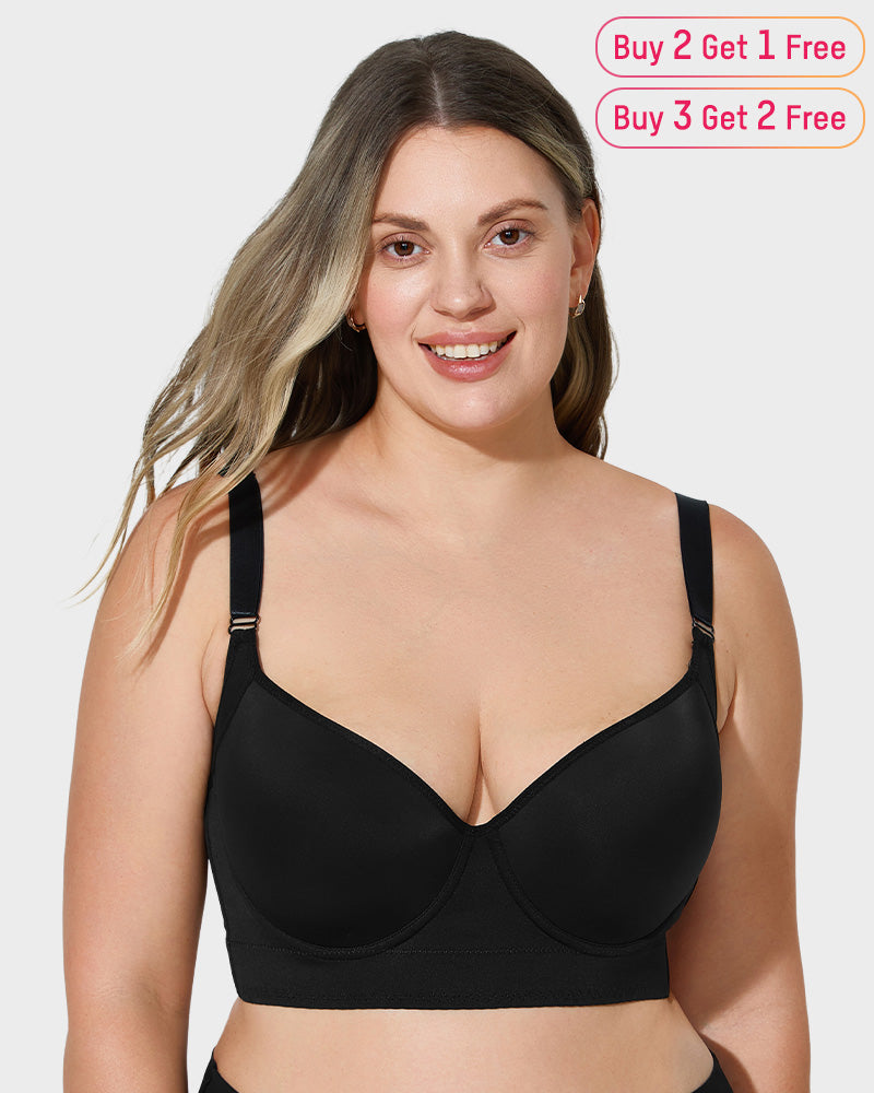 Smoothing Longline Push-Up Bra
