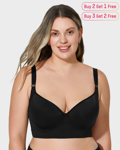 Smoothing Longline Push-Up Bra