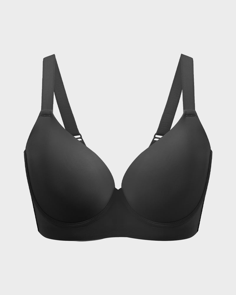 Back-Smoothing Plunge Push-Up Bra