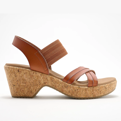 Brystol — Cork Wedge Sandals, the Heel That Supports You