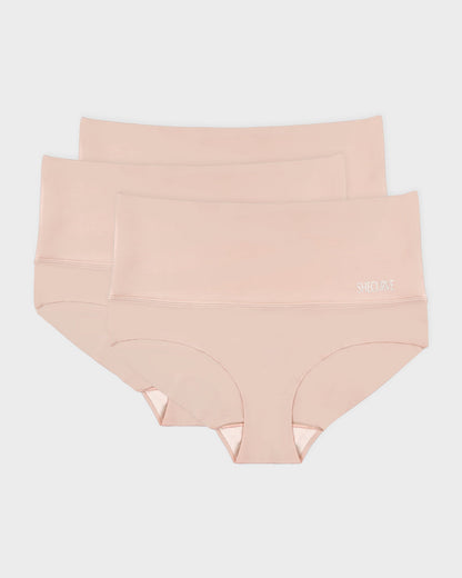 3er-Pack Formhöschen mit hoher Taille und flachem Bauch