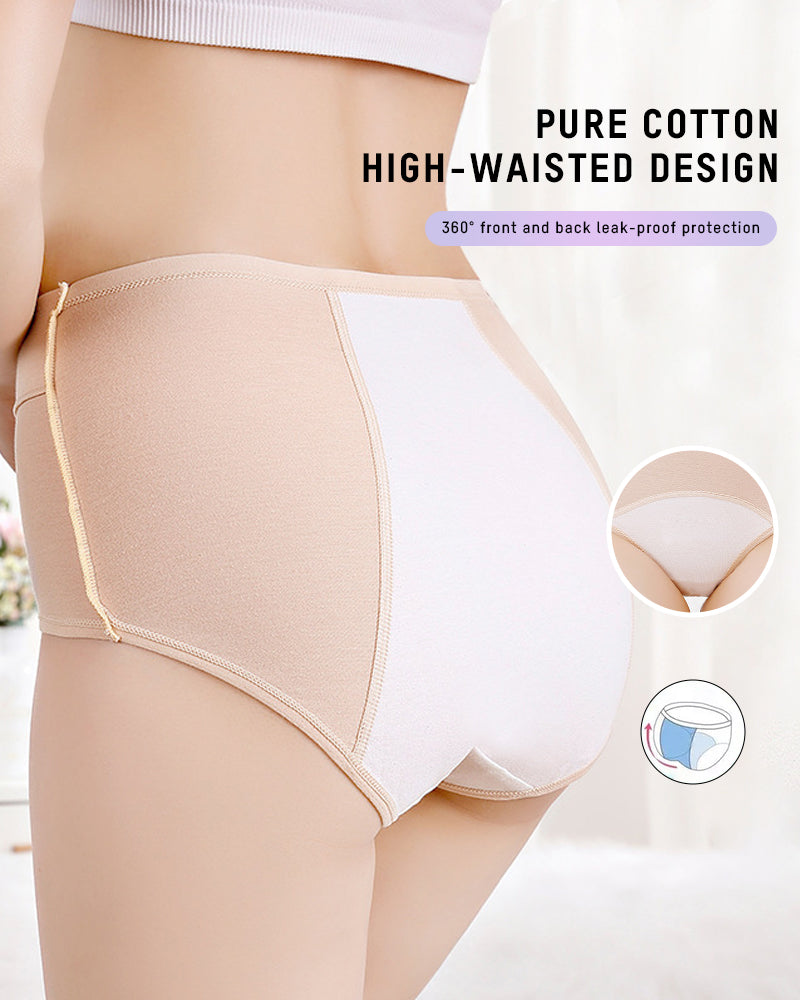 360° Leak-Proof High-Waisted Period Underwear (Pack of 6)