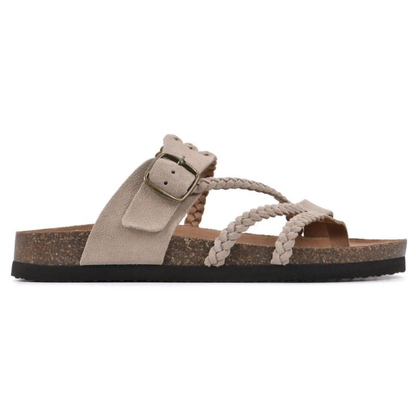 Hayleigh Sandals — Braided Cork