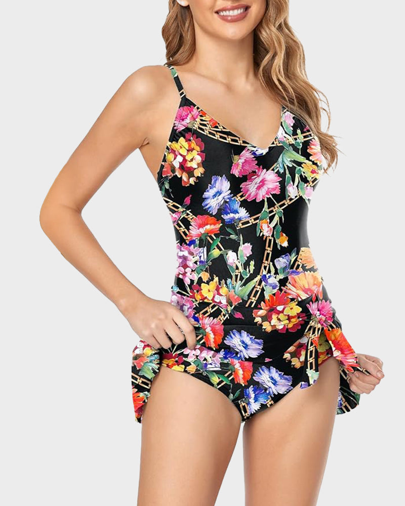 Maillot de Bain Une Pièce Gainant Grande Taille