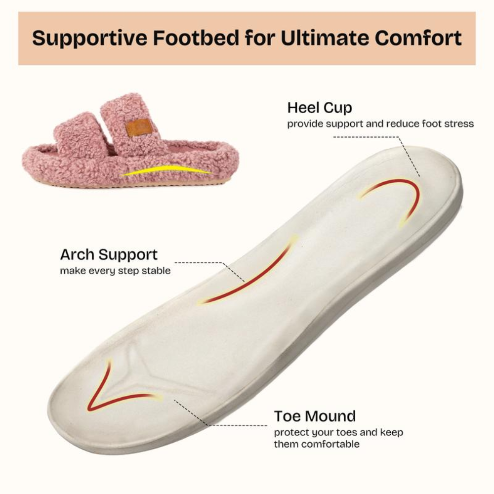 Chaussons Teddy Nuage — Bout Ouvert, Cocooning Total