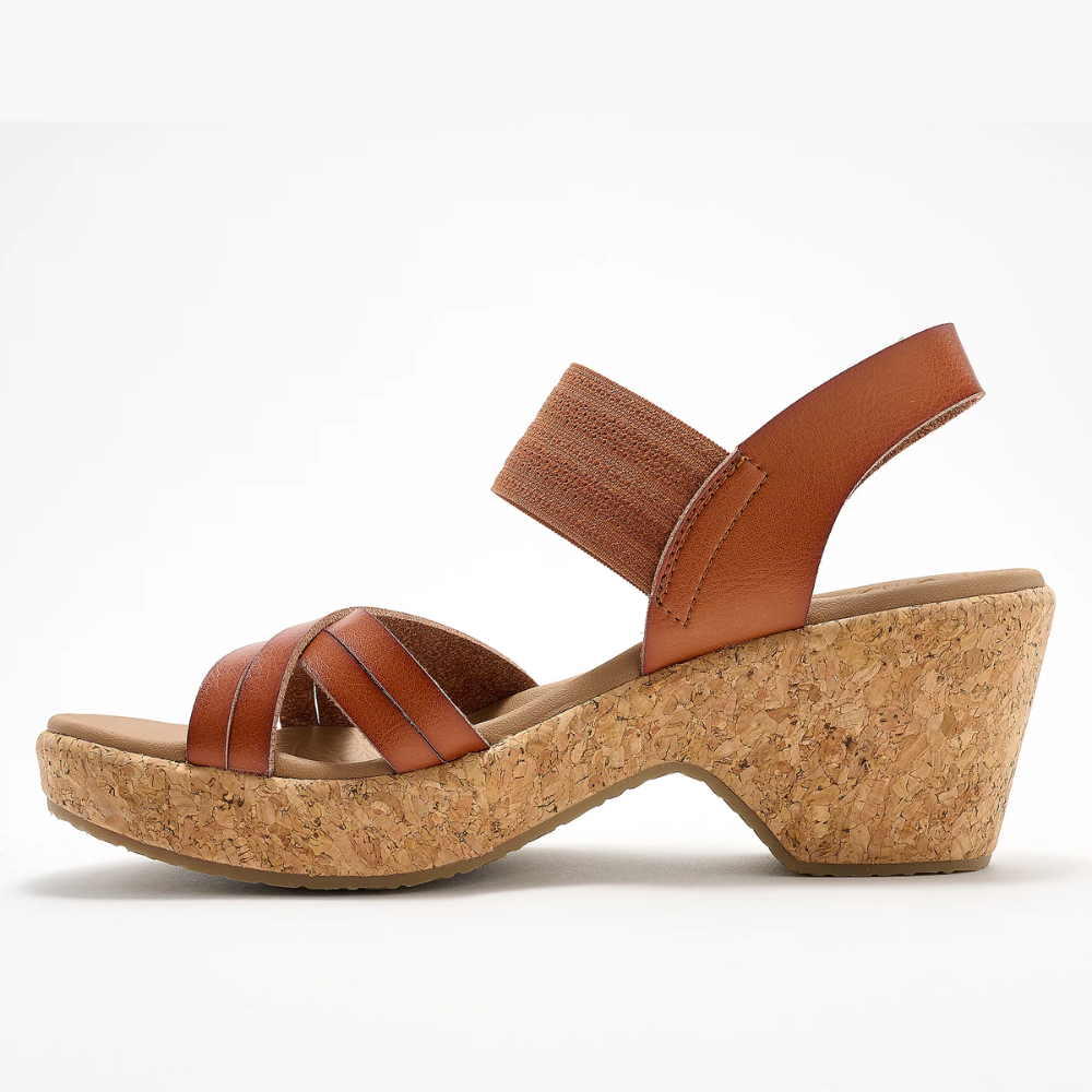 Brystol — Cork Wedge Sandals, the Heel That Supports You