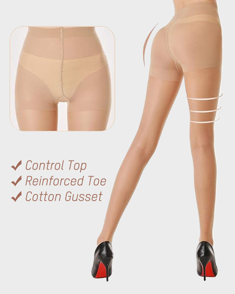 Collants Transparents Indémaillables 40D (Lot de 5)