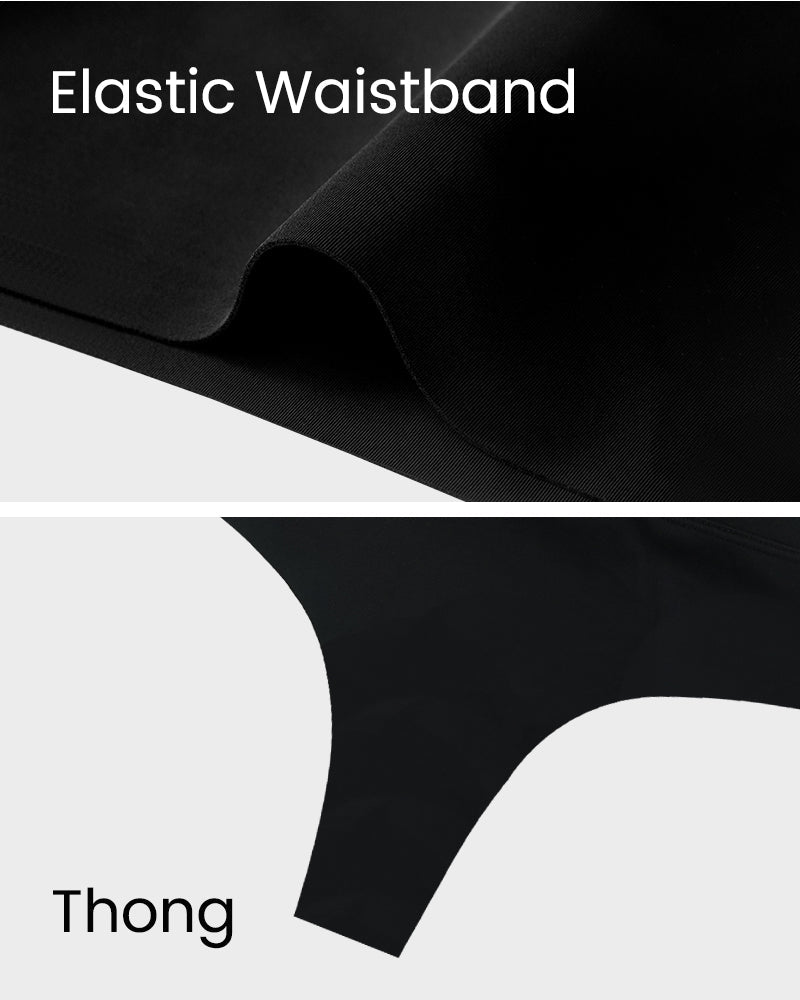 High-Rise Seamless Thong Panty — 3-Pack