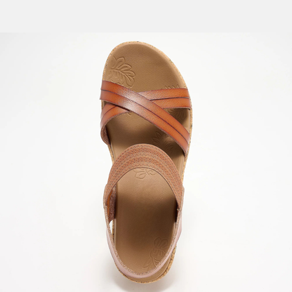 Brystol — Cork Wedge Sandals, the Heel That Supports You