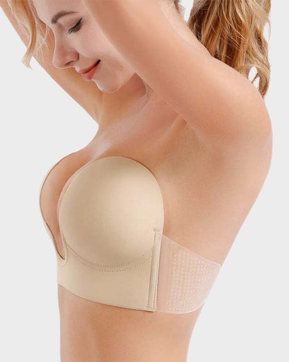 Plunge Push-Up Bandeau Bra
