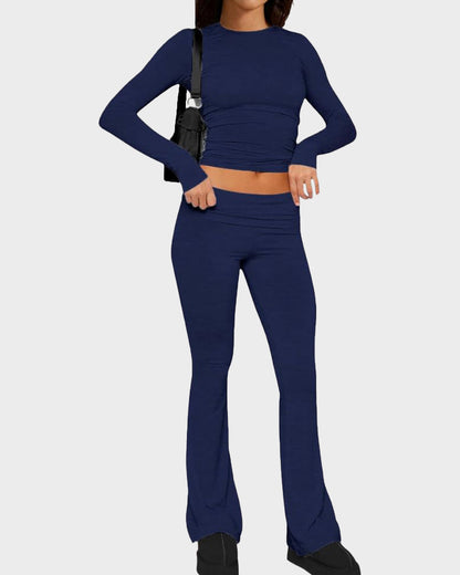 Ensemble Détente 2 Pièces : Haut & Pantalon Évasé