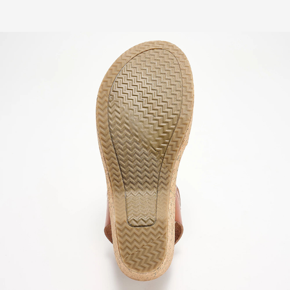 Brystol — Cork Wedge Sandals, the Heel That Supports You