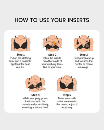 Push-Up Sticky Inserts for Instant Lift (2 Pairs)
