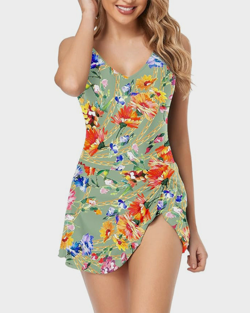 Maillot de Bain Une Pièce Gainant Grande Taille
