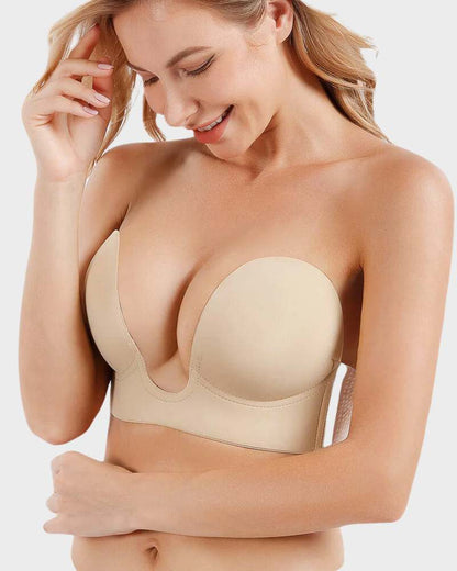 Plunge Push-Up Bandeau Bra