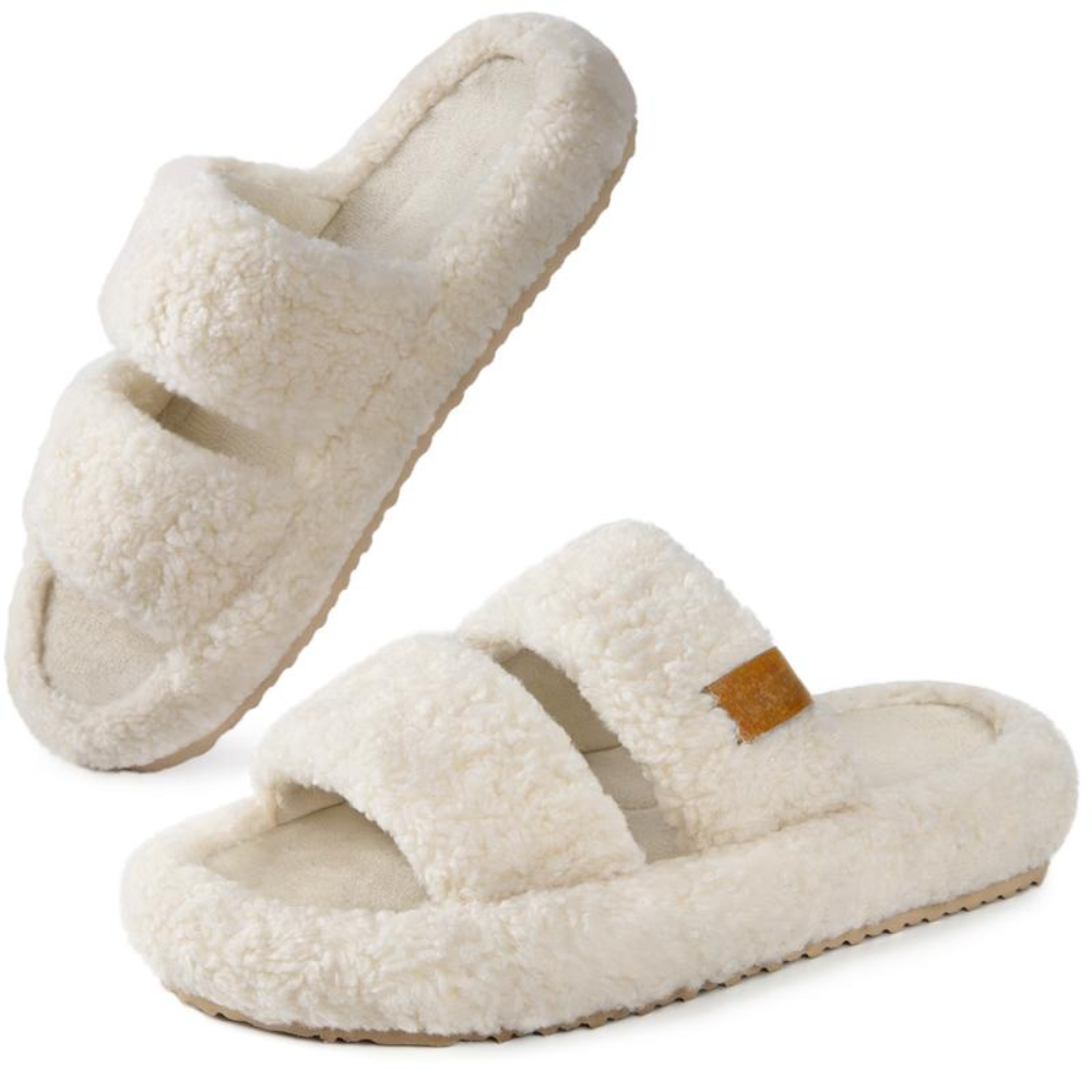 Chaussons Teddy Nuage — Bout Ouvert, Cocooning Total