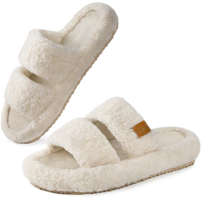 Chaussons Teddy Nuage — Bout Ouvert, Cocooning Total